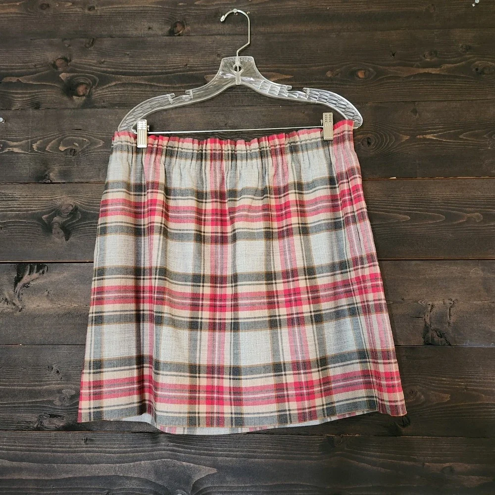 J. Crew Plaid Sidewalk Skirt Women Sz 14‎ (32